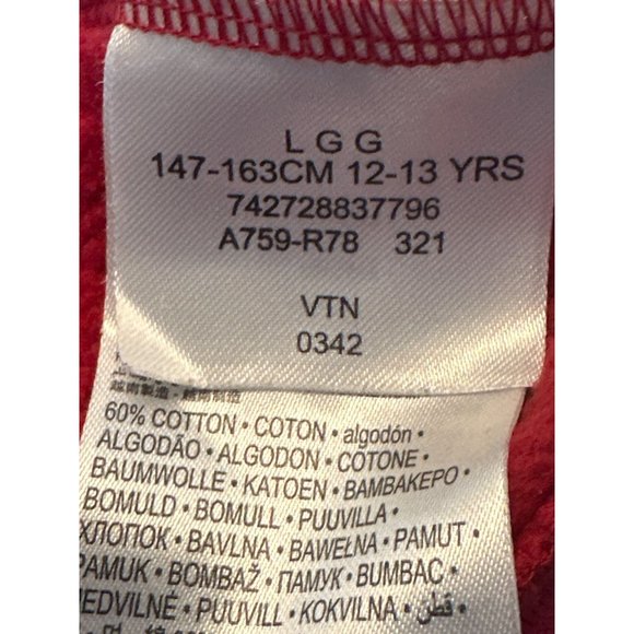 Jordan Air EST 1985 Red and Black Boys Long Sleeve Hoodie Cotton Polyester Blend - Picture 11 of 12